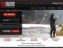 Tablet Screenshot of marathonseatcovers.com